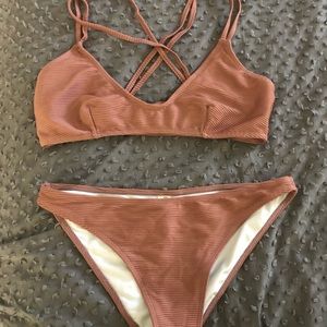 Worn Once! CUPSHE Taupe Bikini